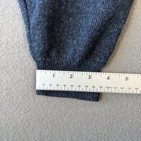 VTG Cassan Bueckle Sweater Mens L Blue Argyle Diamond Knit Pullover Grandpa 90s - Picture 9 of 15